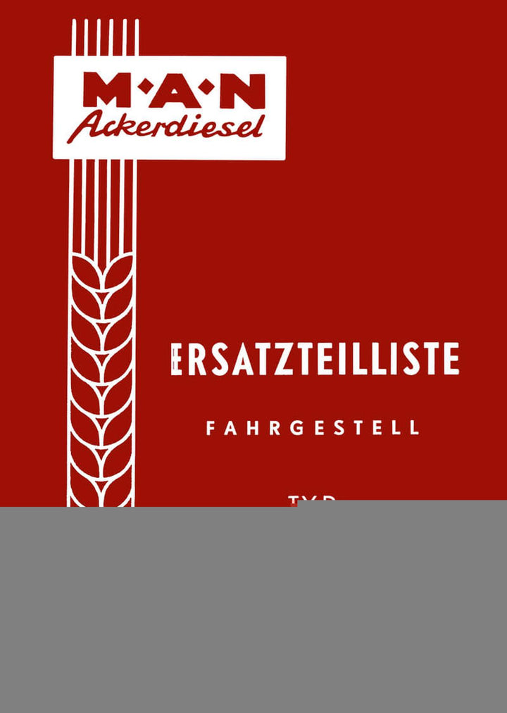 MAN B18A Fahrgestell Ersatzteilkatalog, Buchcover
