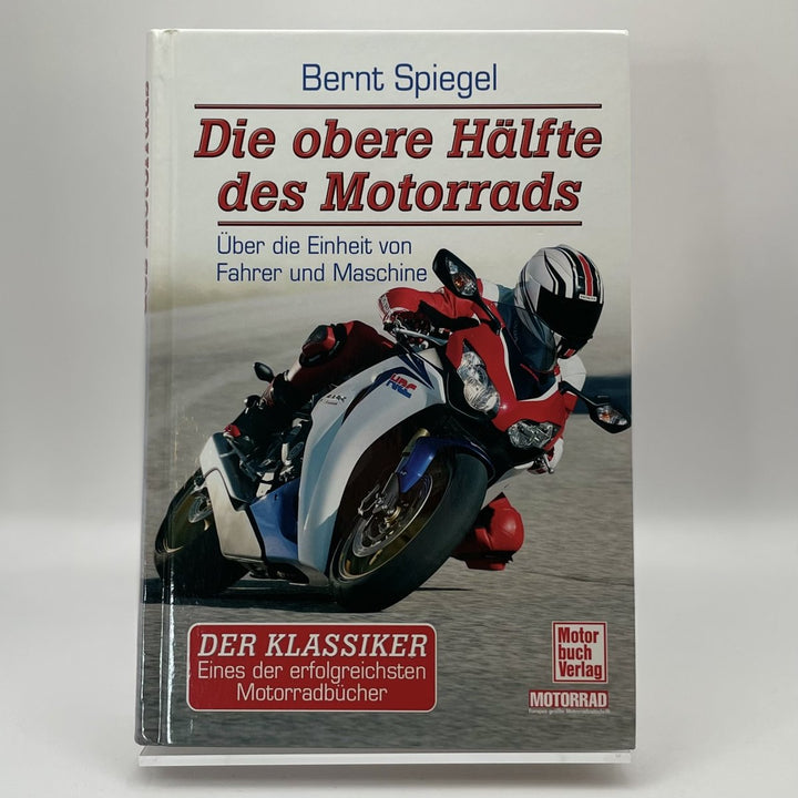 Die obere Hälfte des Motorrads