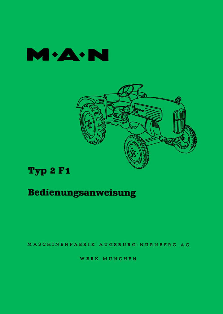 MAN 2F1 Betriebsanleitung, Buchcover