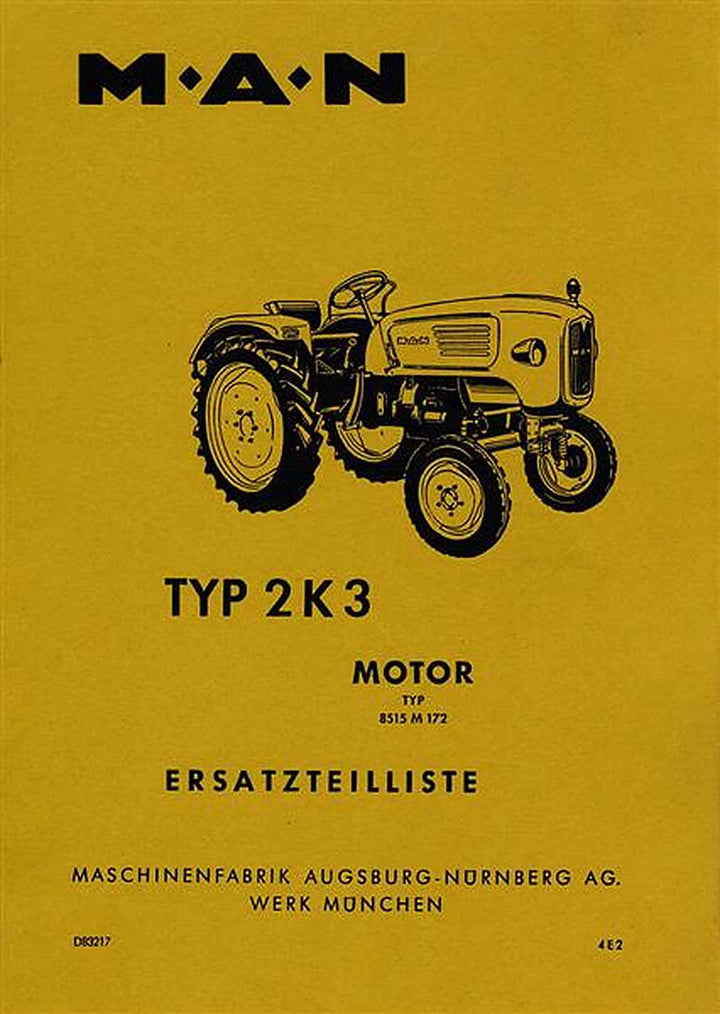MAN 2K3 Ersatzteilkatalog, Buchcover