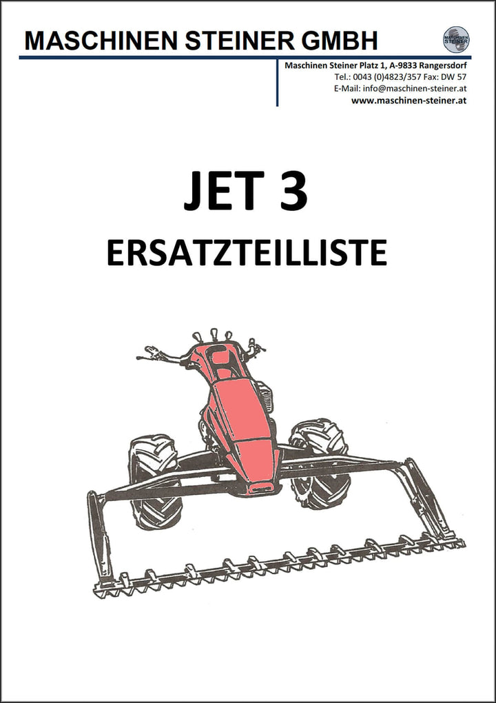 Maschinen Steiner Jet 3 Ersatzteilliste