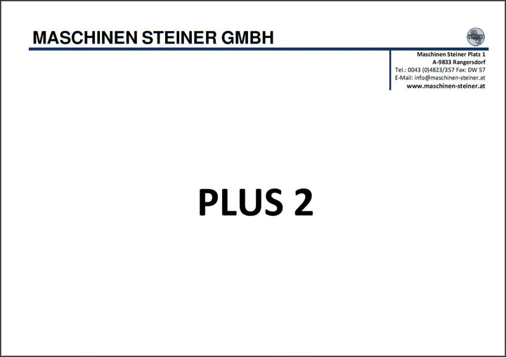 Maschinen Steiner Plus 2 Ersatzteilliste