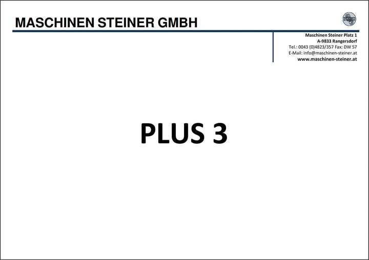 Maschinen Steiner Plus 3 Ersatzteilliste