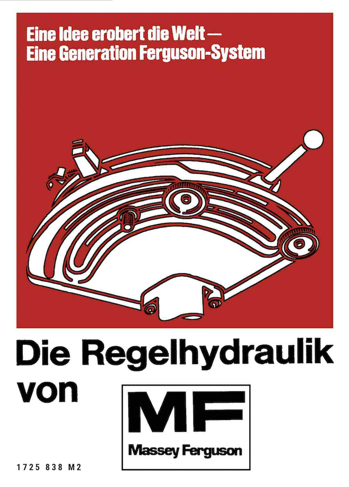 Massey-Ferguson Regelhydraulik MFMark I II III sowie MF595/A Betriebsanleitung, Buchcover