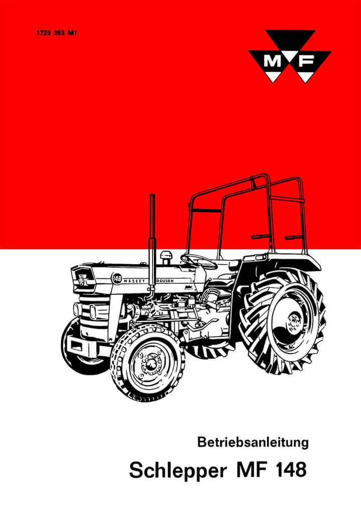 Massey-Ferguson MF148 Betriebsanleitung, Buchcover