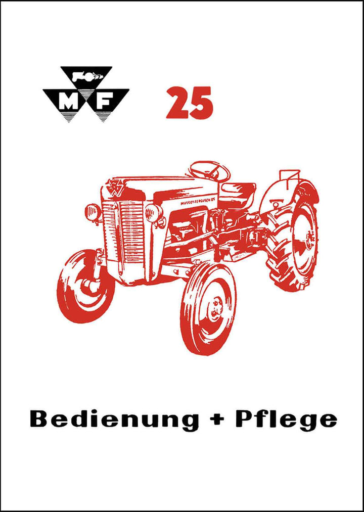 Massey-Ferguson MF25 Diesel-Schlepper Betriebsanleitung, Buchcover