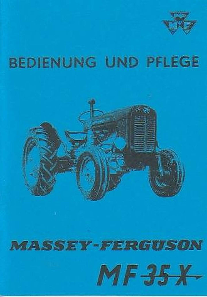 Massey-Ferguson MF35X Betriebsanleitung, Buchcover