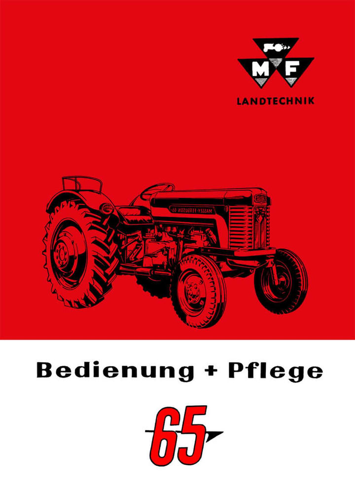 Massey-Ferguson MF65 Betriebsanleitung, Buchcover