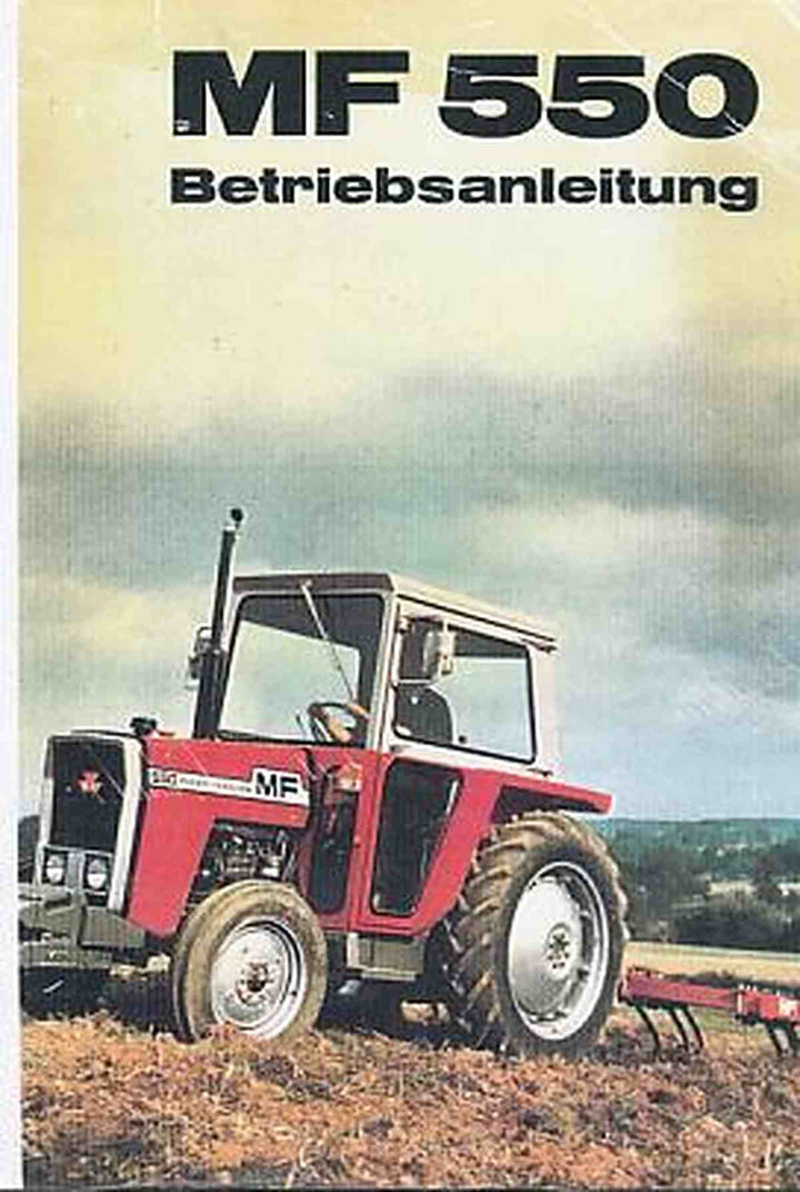 Massey-Ferguson MF550 Betriebsanleitung, Buchcover
