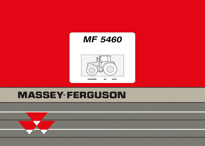 Massey-Ferguson MF5460 Ersatzteilkatalog, Buchcover