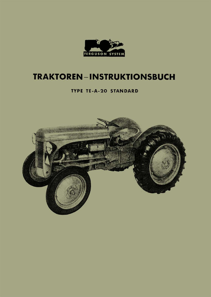 Massey-Ferguson TE-A-20 Standard Betriebsanleitung, Buchcover