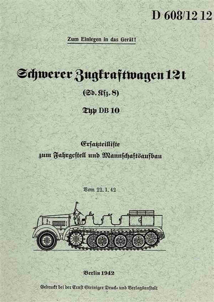 Maybach Schwerer Zugkraftwagen 12 t, Buchcover