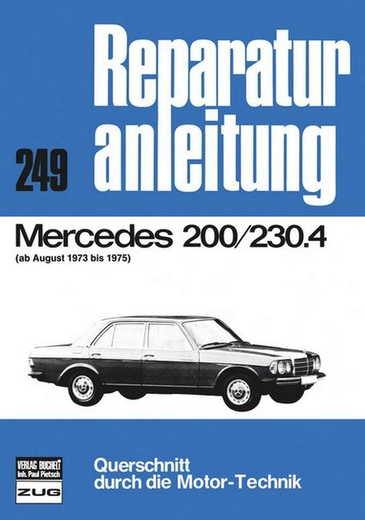 Mercedes 200 - Reparaturbuch, Buchcover