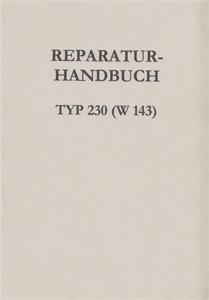 Mercedes 230 (W 143) Vorkriegswagen, Werkstatt-Handbuch - gedrucktes Buch zum Bestpreis! - verwuester.net
