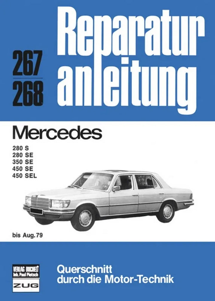 Mercedes-Benz 280 Reparaturanleitung und Werkstatthandbuch - gedrucktes Buch zum Bestpreis! - verwuester.net
