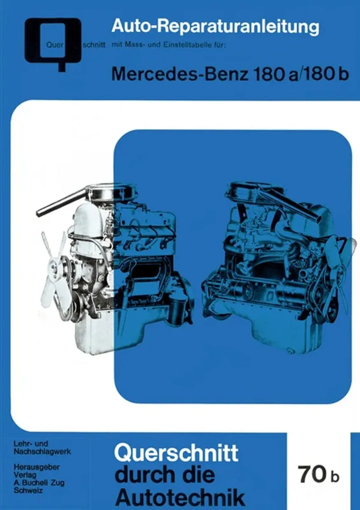 Mercedes-Benz Ponton (180/190) Reparaturanleitung und Werkstatthandbuch - gedrucktes Buch zum Bestpreis! - verwuester.net