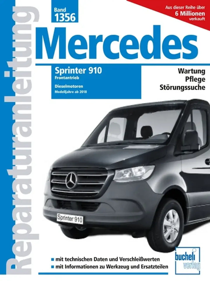 Mercedes-Benz Sprinter Reparaturanleitung und Werkstatthandbuch 2018 - gedrucktes Buch zum Bestpreis! - verwuester.net