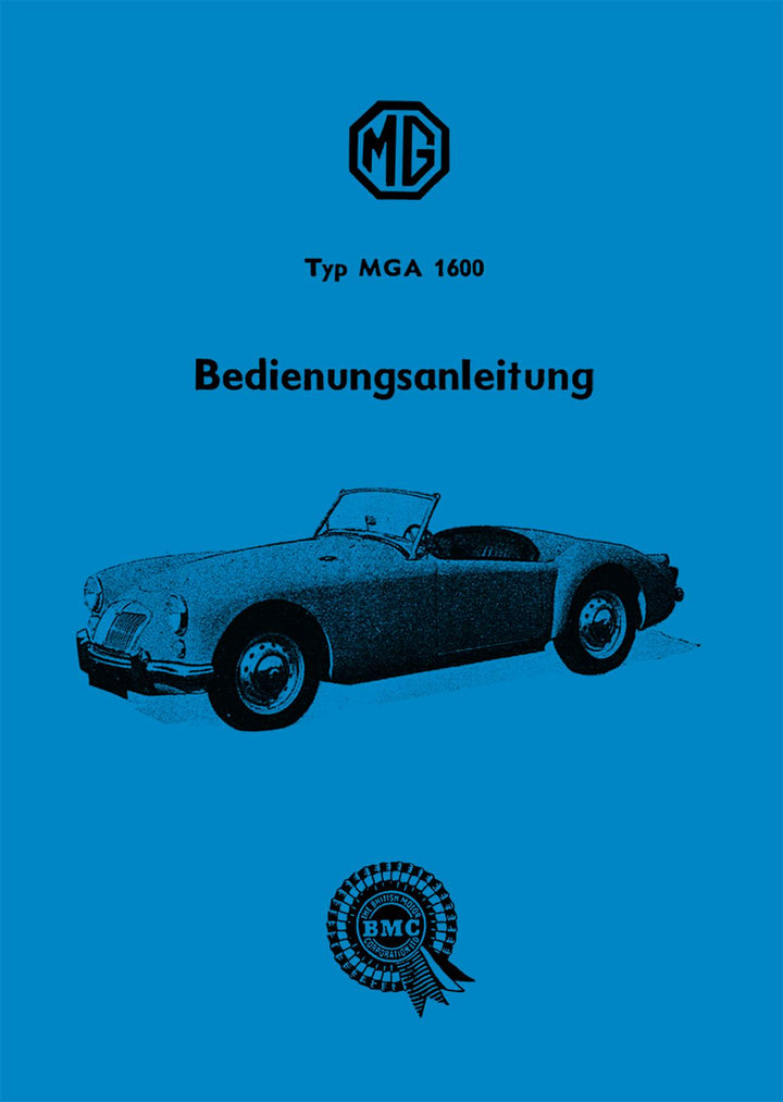 MG A 1600 Betriebsanleitung, Buchcover
