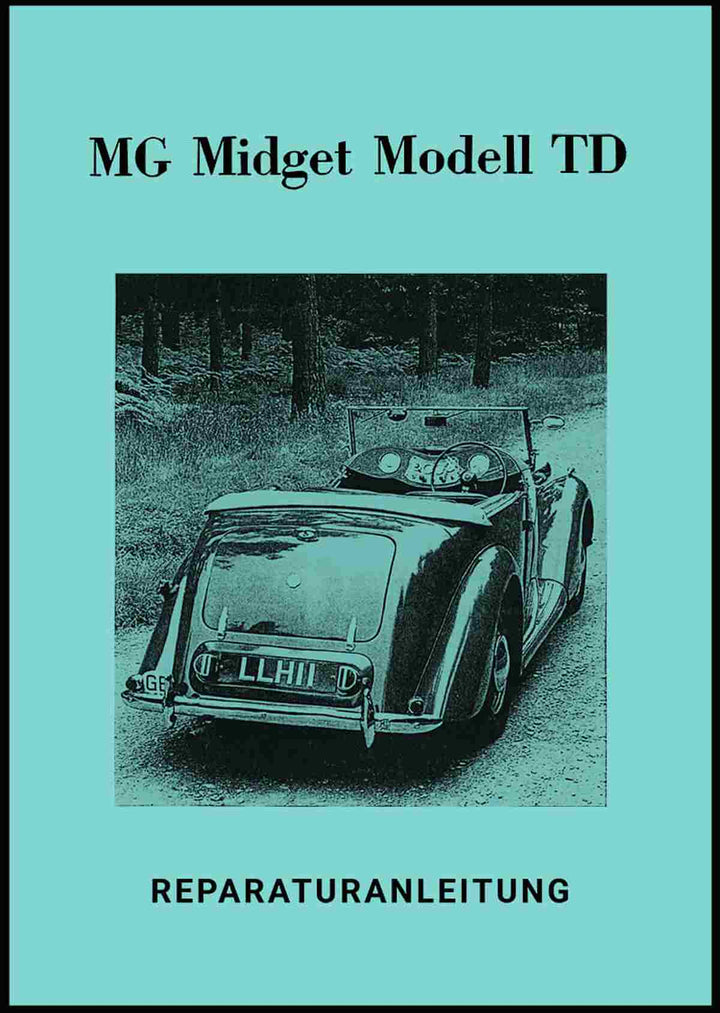 MG Midget TD Reparaturanleitung, Buchcover