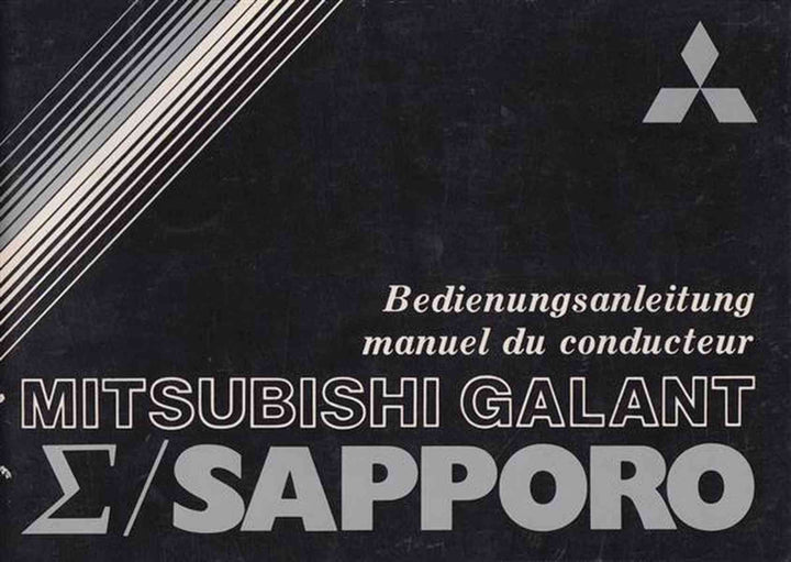 Mitsubishi Galant und Sapporo Bedienungsanleitung, Buchcover