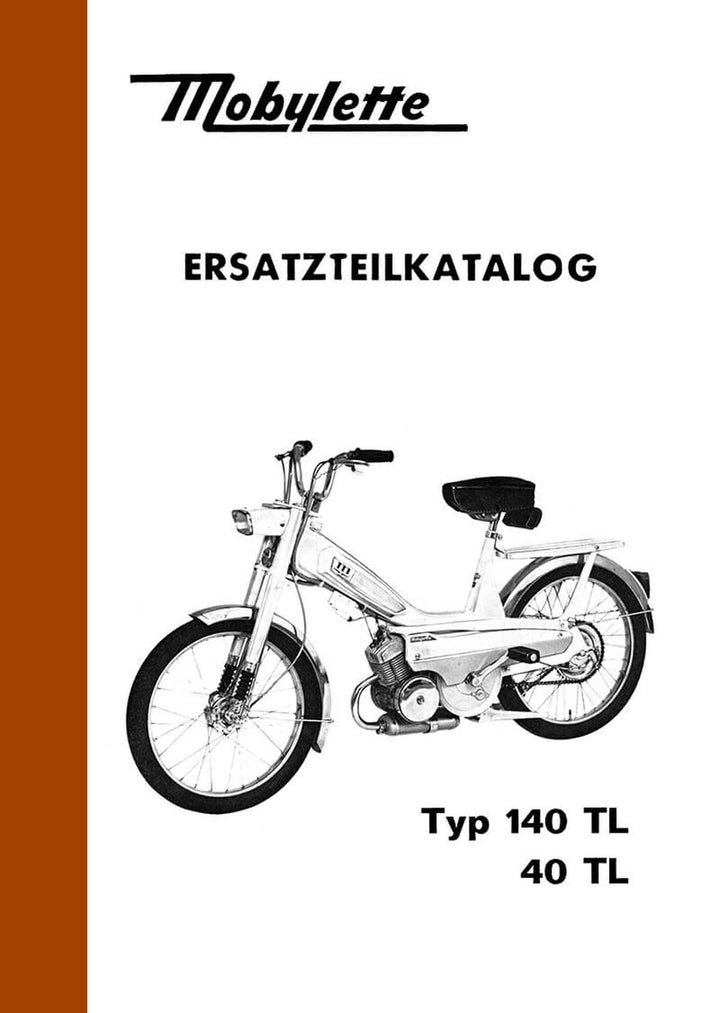 Motobecane Mobylette 40TL, 140TL Ersatzteilkatalog, Buchcover
