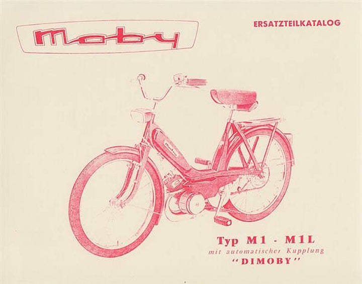 Motobecane Mobylette "Moby", M 1 - M 1 L, Ersatzteilkatalog, Buchcover