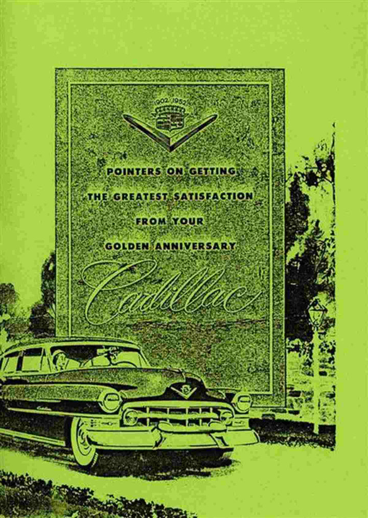 Cadillac Modelle 1952 Betriebsanleitung, Buchcover