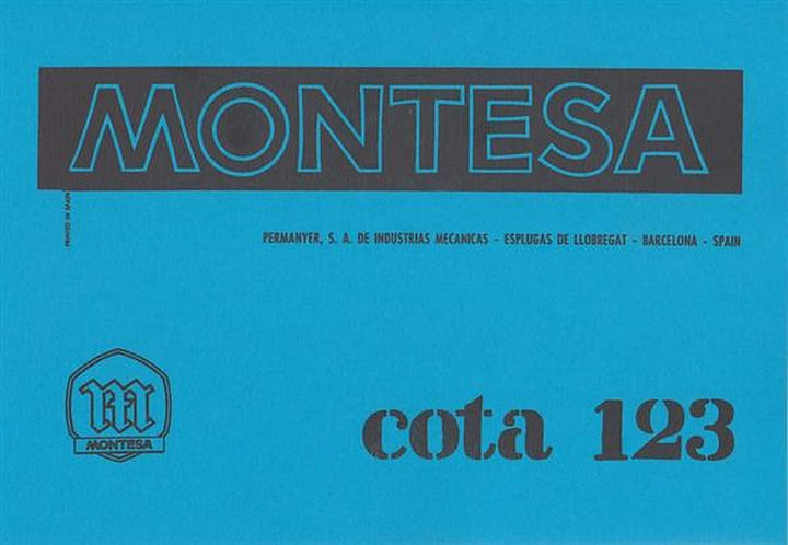 Montesa Cota 123/123T Parts Book and Maintenance, Buchcover