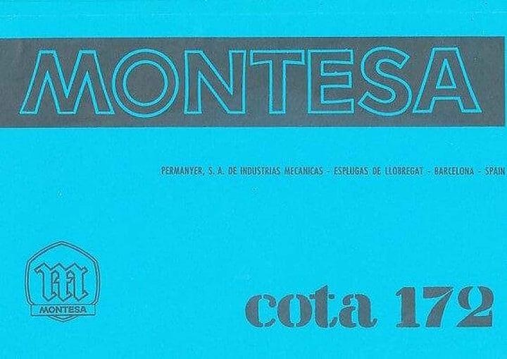 Montesa Cota 172 Betriebsanleitung und Ersatzteilkatalog, Buchcover