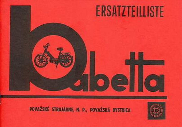Jawa Moped Babetta Typ MS 50, Typ 28, Ersatzteilkatalog, Buchcover