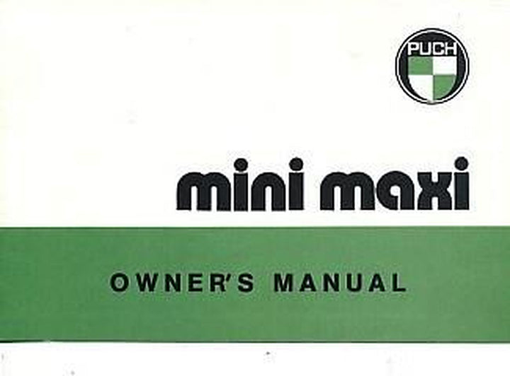 Puch Mini Maxi, Owner´s Manual, Buchcover