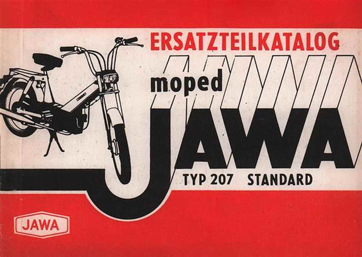 Jawa Moped Typ 207 Standard Ersatzteilkatalog, Buchcover