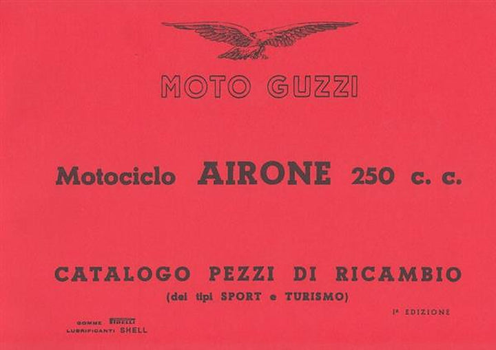 Moto Guzzi 250 Airone Catalogo pezzi di ricambio, Buchcover