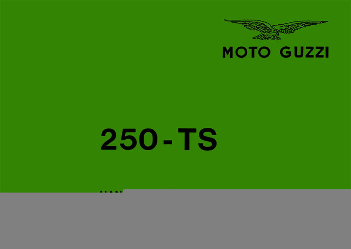 Moto Guzzi 250TS Betriebsanleitung, Buchcover