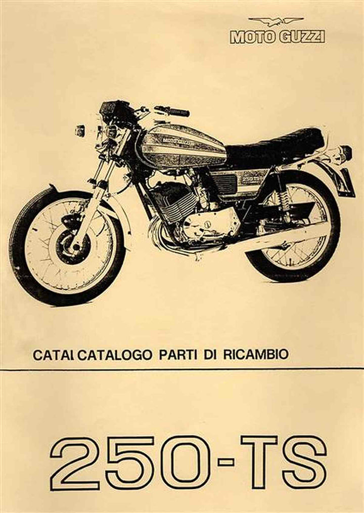 Moto Guzzi 250 TS Ersatzteilkatalog, Buchcover