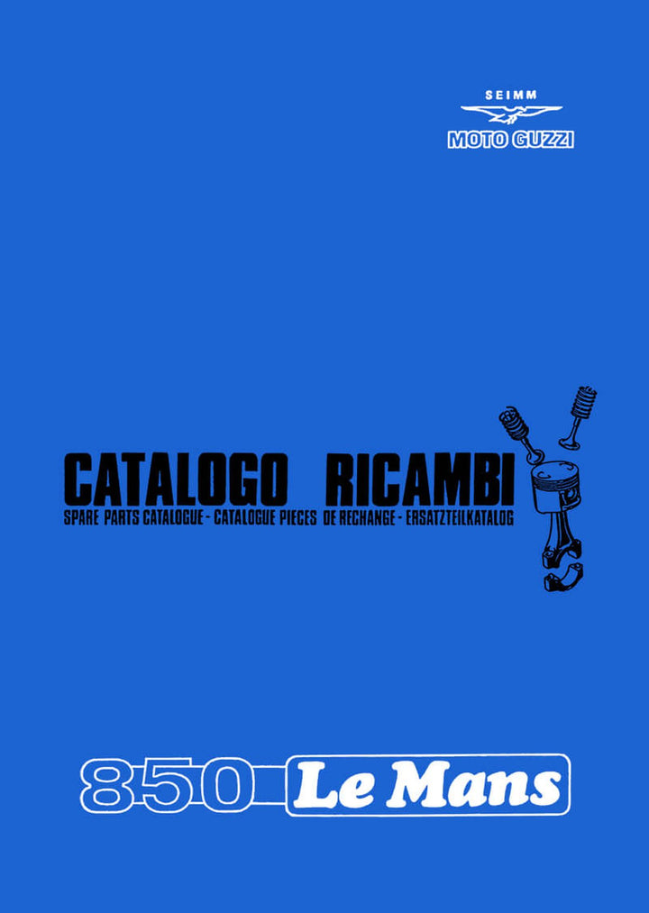 Moto Guzzi 850 Le Mans Ersatzteilkatalog, Buchcover