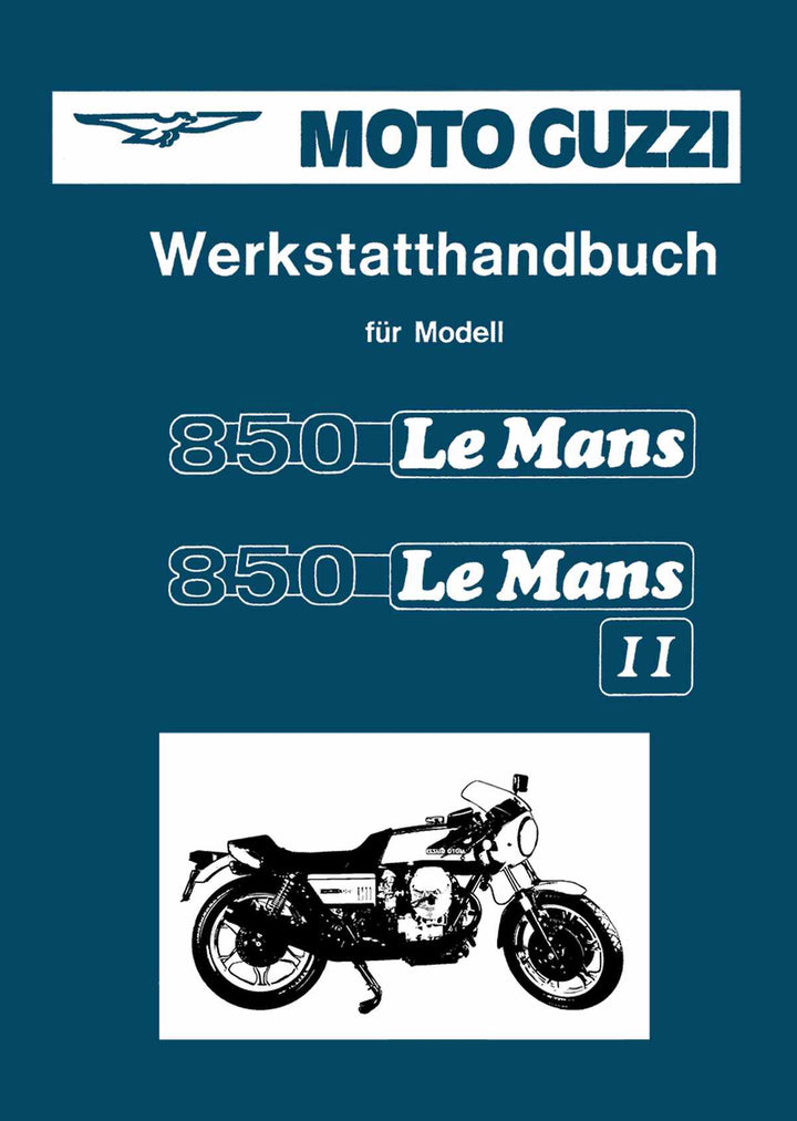 Moto Guzzi 850 Le Mans Werkstatthandbuch, Buchcover