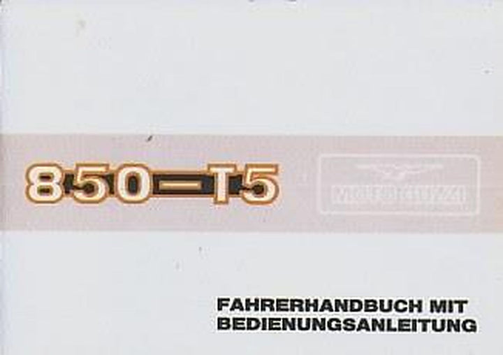 Moto Guzzi 850 T5 Betriebsanleitung, Buchcover