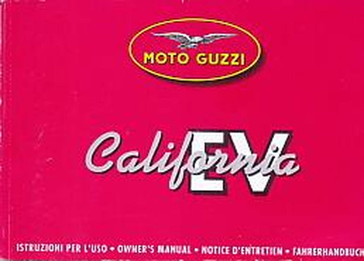 Moto Guzzi California EV, Betriebsanleitung, Buchcover