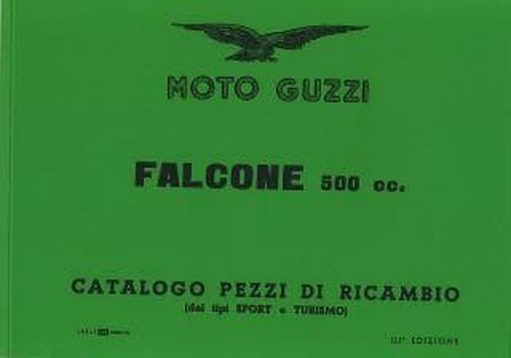 Moto Guzzi Falcone 500 Sport Turismo Catalogo Ricambi, Buchcover