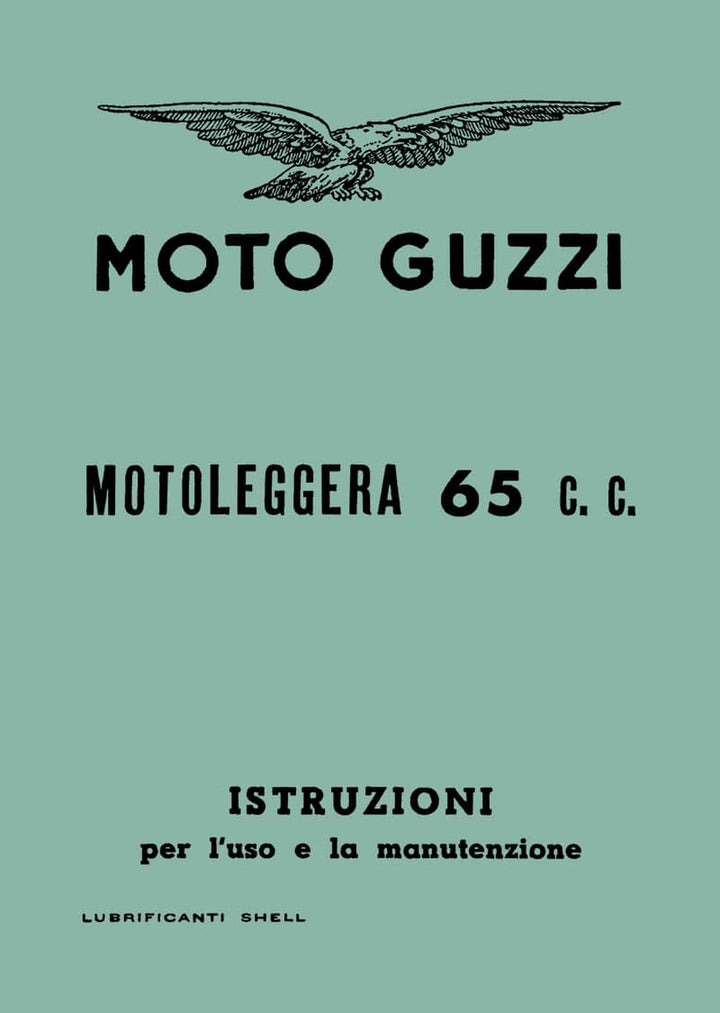 Moto Guzzi Motoleggera 65 Istruzioni, Buchcover