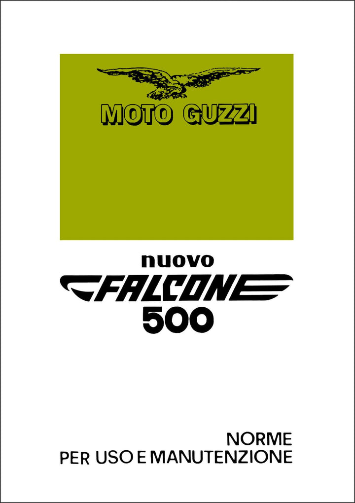 Moto Guzzi Nuovo Falcone, Norme per use e manutenzione, Buchcover