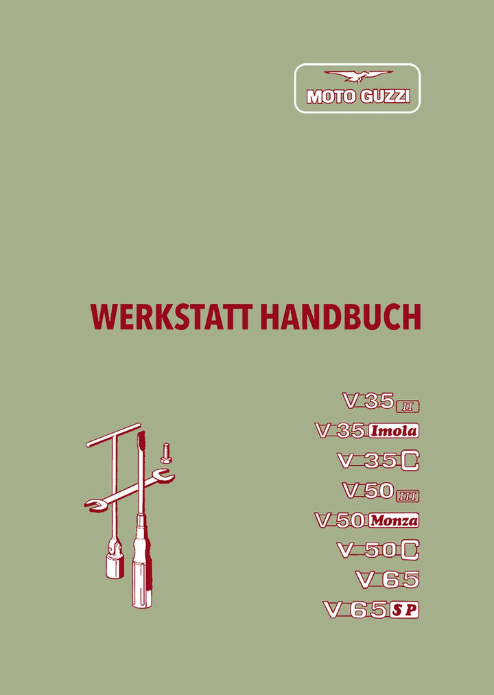 Moto Guzzi V35 V50 V65 Werkstatthandbuch, Buchcover