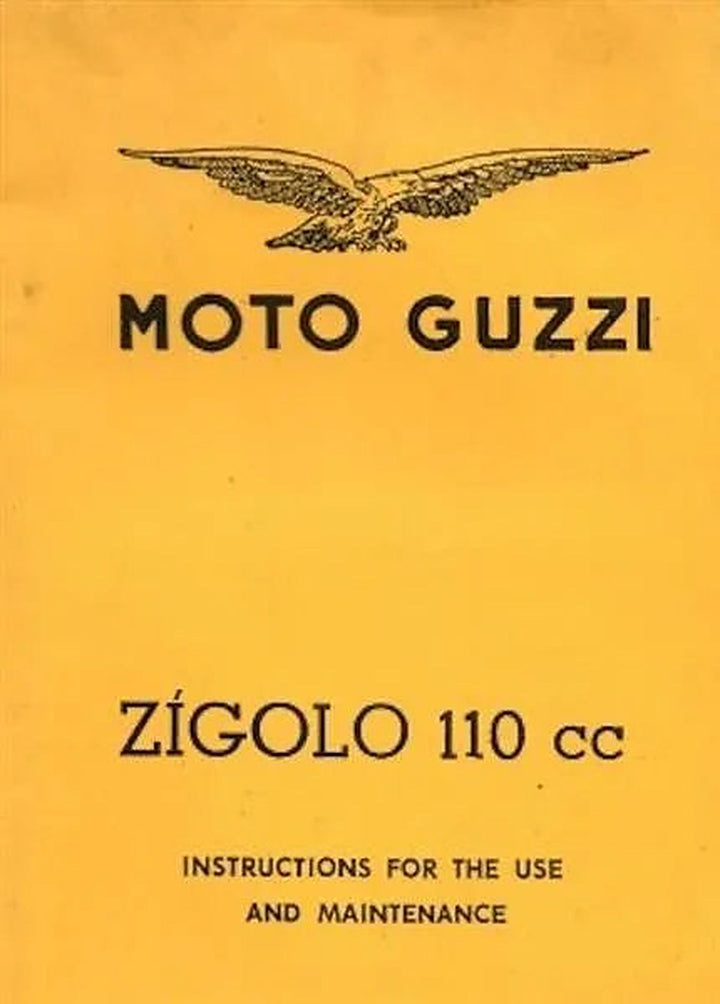 Moto Guzzi Zigolo Bedienungsanleitung, Buchcover