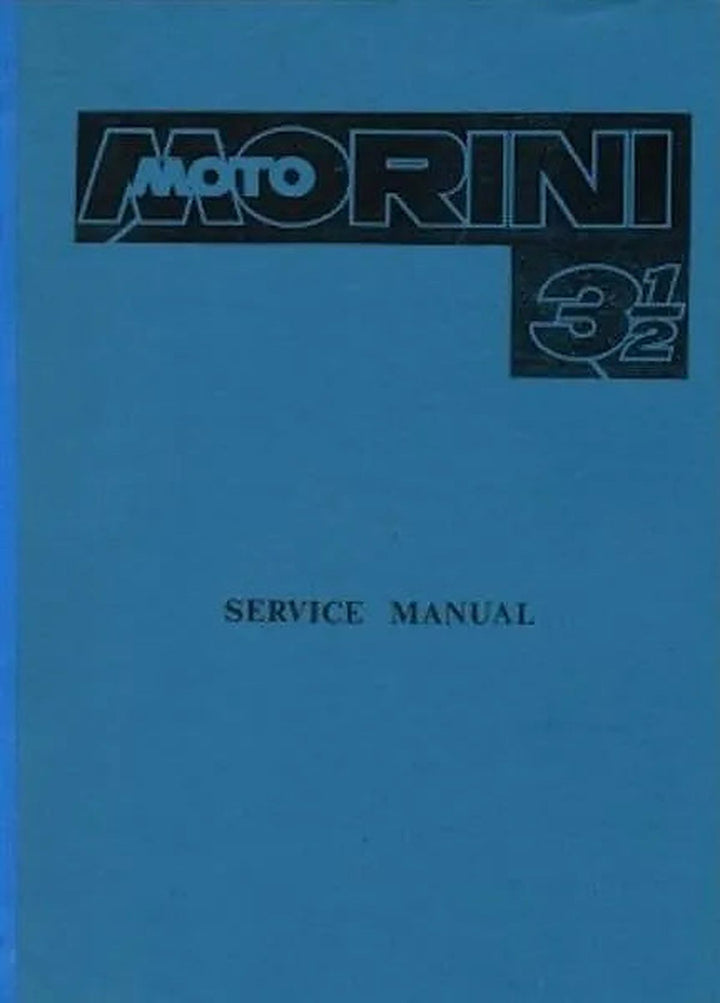 Moto Morini 3 1/2 Service Manual, Buchcover