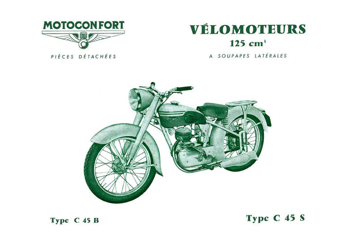 Motobecane C 45 B und C 45 S Pièces Détachées, Buchcover