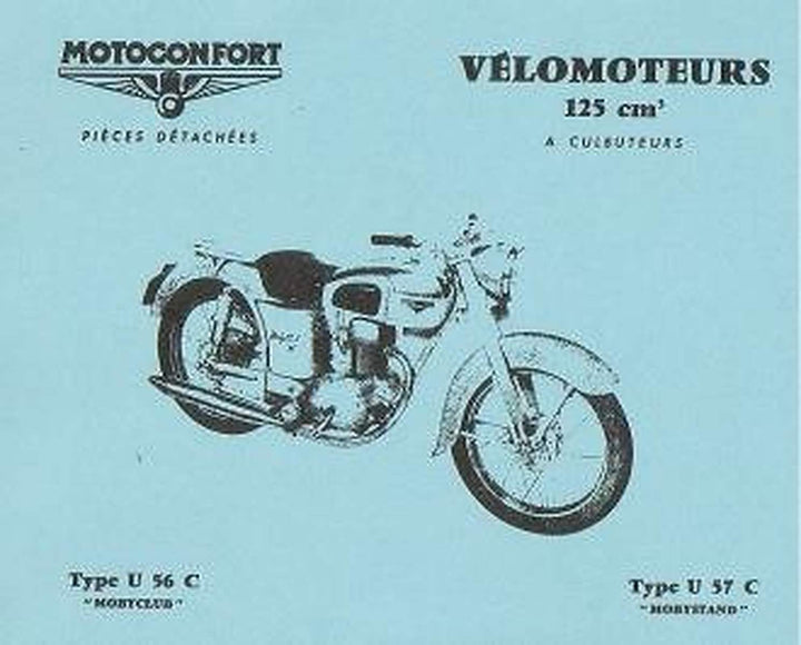 Motobecane Mobyclub U 56 C, Mobystand U 57 C Pièces Détachée, Buchcover