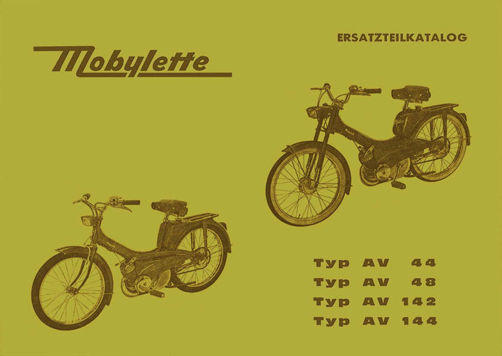 Motobecane Mobylette Typ AV44, AV48, AV142, AV144 Ersatzteilkatalog, Buchcover