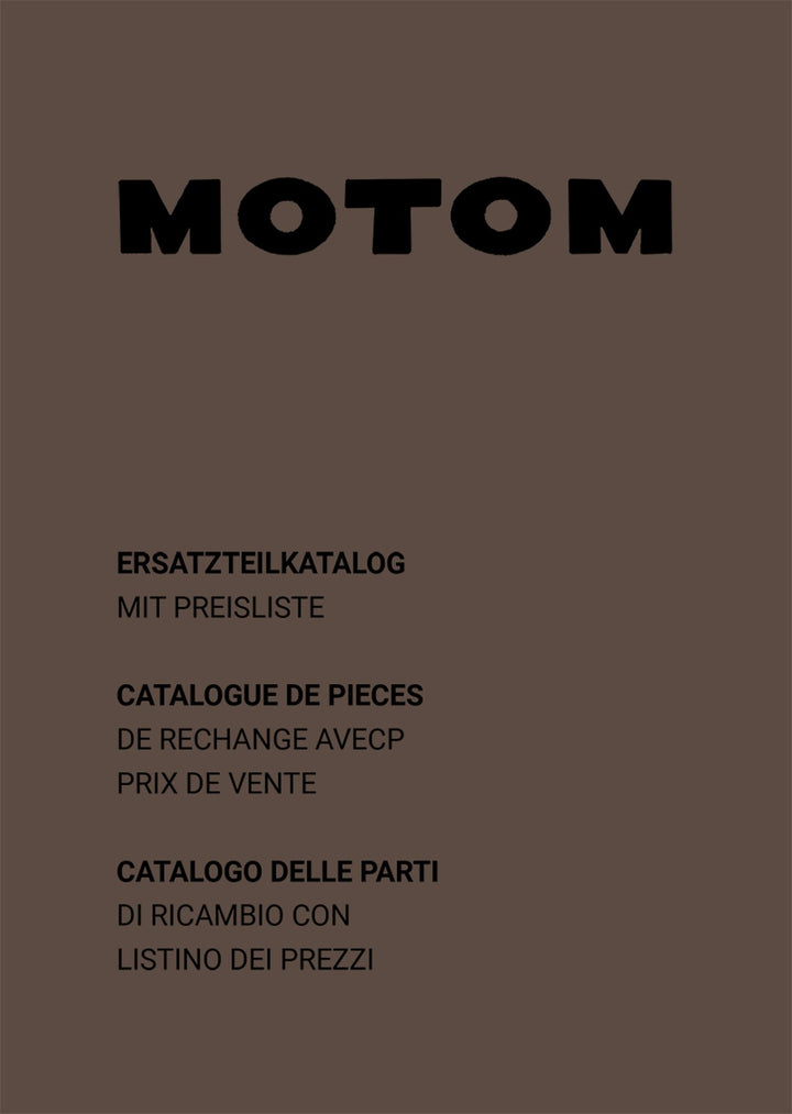 Motom 48 ccm 4-Takt Mofa Ersatzteilkatalog, Buchcover