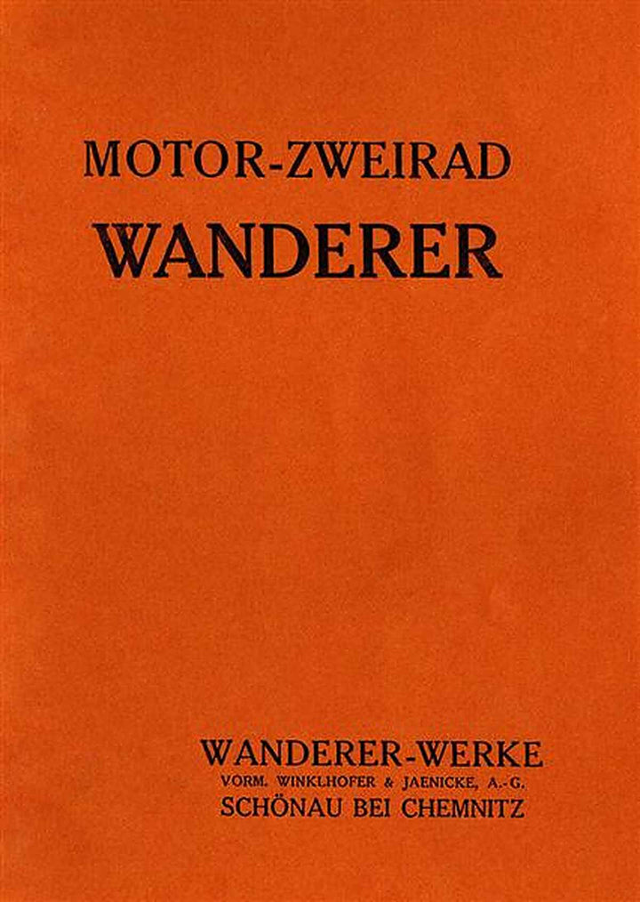 Wanderer Motor-Zweirad Betriebsanleitung, Buchcover